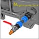 IBC Adapter S60 Verlängerung mit Kugelhahn und Schlauchtülle 1 Zoll Hahn Tülle Ø ca.28mm