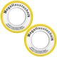 MegaHaustechnik 2 Rollen Gewindedichtband 0,1mm x stark x...