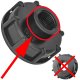 IBC Tank S60x6 Anschluß Adapter mit Innengewinde 3/4 Zoll Rohr-Innengewinde