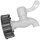 IBC Tank S60x6 Adapter mit Auslaufhahn weiss