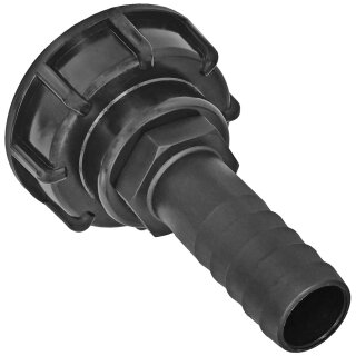 IBC Kappe mit Schlauchtülle lösbar Tülle Ø 26mm = 1" Schlauch
