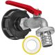 IBC Kappe mit Auslaufventil Messing mit...