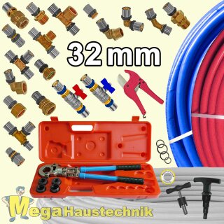 Press-Fittings für Mehrschichtverbundrohr Ø 32,0 x 3,0mm