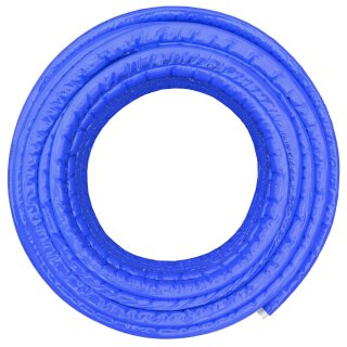 Press-Fittings für Mehrschichtverbundrohr Ø 16,0 x 2,0mm RohrØ 16 x 2,0mm blau isoliert 10 Meter Rolle