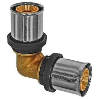 Press-Fittings für Mehrschichtverbundrohr Ø 32,0 x 3,0mm Winkel 90 Grad 32x3,0mm