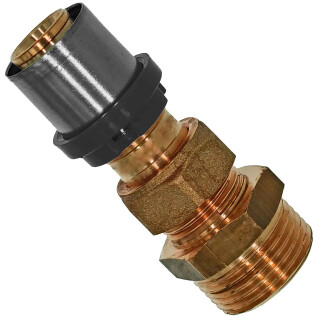 Press-Fittings für Mehrschichtverbundrohr Ø 32,0 x 3,0mm Verschraubung mit Außengewinde 32x3,0mm - 1 Zoll