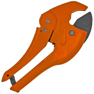 Schere für Mehrschichtverbundrohr bis 42mm RohrØ mit Automatik Ratsche Mechanik Werkzeug zum Schneiden Trennen Ablängen Rohrschere Rohrschneider Schlauchschere Kunststoffrohr Plastik  PVC PE PP PEX