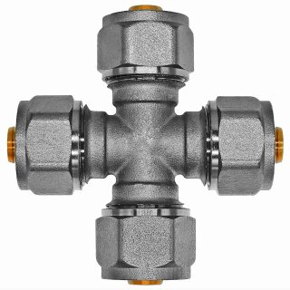 Eurokonus-Fitting Kreuzstück Mehrschichtverbundrohr Verbinder lösbar