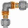 Eurokonus-Fitting Winkel 90 Grad reduzierend (EK-EK reduzierend) Rohr Ø 17x2,0mm auf 16x2,0mm