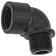 Gewindefitting Kunststoff, Winkel 90 Grad, 2 Zoll IG AG,...