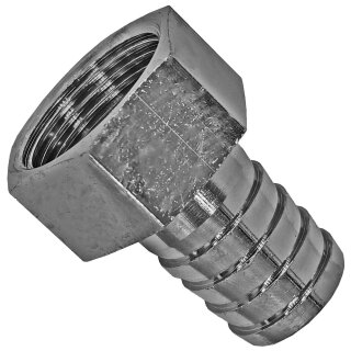 Gewinde-Fitting aus Messing verchromt > Schlauchtülle mit Innengewinde (IG-Tülle)