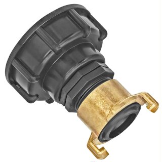 IBC Tank S60x6 Anschluß Adapter mit Schnellkupplung für GEKA