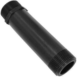 Gewindefitting Kunststoff, Langnippel 160mm, 1 Zoll AG, Trinkwasser geeignet, 1“ Außengewinde-Außendurchmesser 33mm, DN25 Rohrdoppelnippel Verlängerungsstück
