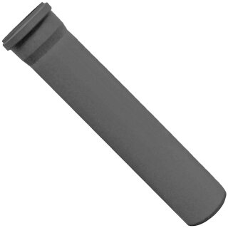 HT Abflußrohr-System > Rohr DN32 Länge 250mm lang x Außendurchmesser 32mm mit Muffe und Gummi-Dichtung, Steck-Ende außen Ø 32mm, Kanalrohr Abwasser Abfluss Leitung Lüftung Kunststoff grau