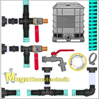 IBC Tank Verbinder Set mit Schlauchtüllen