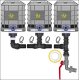 IBC Tank Verbinder mit Schlauchtüllen Set9 für...