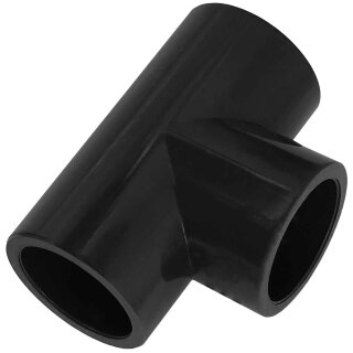 Klebefittings aus PVC-U > T Stück für 32mm Rohr Außendurchmesser i-i-i 3 Muffen Anschlüsse zum Verkleben Druck PN16 Bar Verbinder 90° Grad Abzweig Kupplung