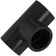 Klebefittings aus PVC-U > T Stück für 25mm Rohr Außendurchmesser i-i-i 3 Muffen Anschlüsse zum Verkleben Druck PN16 Bar Verbinder 90° Grad Abzweig Kupplung