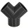 Klebefitting Kunststoff PVC, Y-Stück