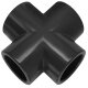 Klebefitting Kunststoff PVC, Kreuzstück