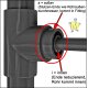 PVC-U Klebe-Fittings > Einsteck-Ende Stutzen auf Schlauchtülle (a-Tülle) StutzenØ 20mm auf Tülle Ø 8mm