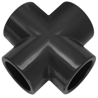 PVC-U Klebe-Fittings > 25mm PVC Fittings Kreuz-Stück Für Rohr-Außendurchmesser 25mm