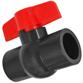 PVC-U Klebe-Fittings > 40mm PVC Fittings Kugelhahn Für Rohr-Außendurchmesser 40mm