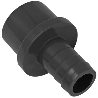 PVC-U Klebe-Fittings > 50mm PVC Fittings Übergang auf Schlauchtülle StutzenØ 50mm auf Tülle Ø 38mm