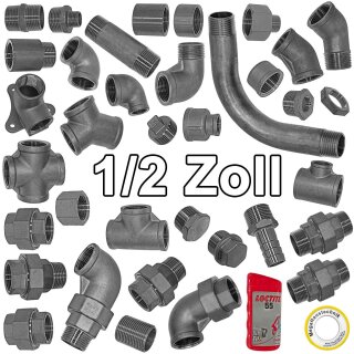 1/2 Zoll Gewinde-Fittings aus Edelstahl