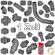 1 Zoll Gewinde-Fittings aus Edelstahl