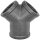 1 Zoll Gewinde-Fittings aus Edelstahl Y-Stück IG-IG-IG 1 Rohr-Zoll