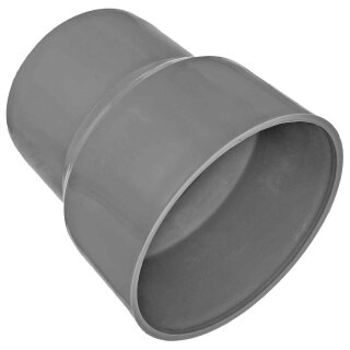 HT Abflußrohr-System > Anschlußstück DN75 von Gußrohr Metallrohr, mit Innendurchmesser 110mm Aufnahme für Gummimanschette Innendurchmesser 75mm, mit Steck-Ende für Rohrmuffe DN75, Abwasser Kunststoff