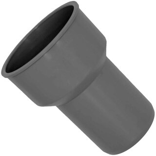 HT Abflußrohr-System > Siphon Anschlußstück 38-44mm x DN50 mit Gummimanschette Innendurchmesser 38 bis 44mm für Siphonrohr, Steck-Ende AußenØ 50mm für Rohr Muffe DN50, Waschbecken