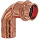 Pressfittings für Kupferrohr > Winkel 90 Grad mit Einsteck-Ende aus Kupfer 2416.1 (i-a) 15 mm