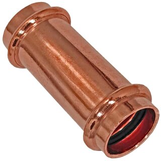 Pressfittings für Kupferrohr > Schiebemuffe aus Kupfer 2415.3 (i-i) 22 mm