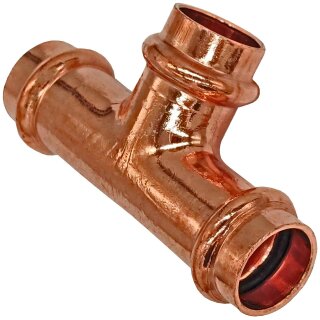 Pressfittings für Kupferrohr > T-Stück aus Kupfer 2418 (i-i-i) 22 mm x 22 mm x 22 mm