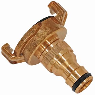 Adapter Übergangsstück Klauen- Schnellkupplung mit Stecker für Steckkupplung 2-teilig für GEKA Gardena