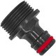Gewindefittings aus Kunststoff > Anschlußstück Stecker für Gardena Buchse aus Kunststoff PP mit 1/2 Zoll Außengewinde Außendurchmesser 21mm AG Gewinde Wasserhahn Gartenschlauch Kupplung Adapter Verbinder
