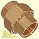 Gewinde-Fitting aus Messing > Verschraubung flach...
