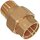 Gewinde-Fitting aus Messing >Verschraubung flach dichtend mit Gummidichtung O-Ring 2 Zoll IG x AG Gewindefitting aus Messing mit Innengewinde und Außengewinde DN50 Rohr, Trinkwasser geeignet