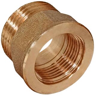 3/8 Zoll Gewinde-Fittings aus Messing Doppelnippel IG reduziert x AG 1/4 Zoll auf 3/8 Zoll