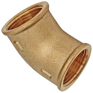 1/2 Zoll Gewinde-Fittings aus Messing Winkel 45 Grad IG x IG 1/2 Zoll