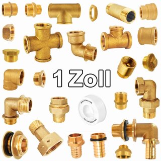 1 Zoll Gewinde-Fittings aus Messing
