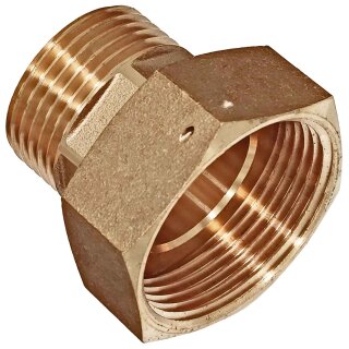 1 Zoll Gewinde-Fittings aus Messing Wasserzählerverschraubung AG 3/4 Zoll auf IG 1 Zoll