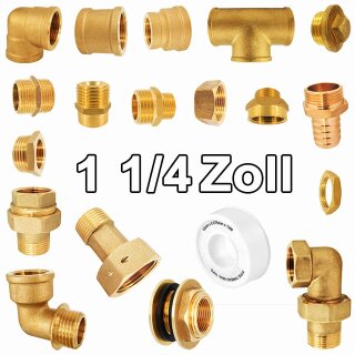1 1/4 Zoll Gewinde-Fittings aus Messing