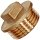 1 1/4 Zoll Gewinde-Fittings aus Messing Stopfen (vierkant) 1 1/4 Zoll