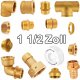 1 1/2 Zoll Gewinde-Fittings aus Messing