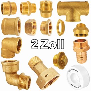 2 Zoll Gewinde-Fittings aus Messing