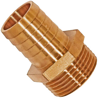 2 Zoll Gewinde-Fittings aus Messing Schlauchtülle AG Tülle 50mm (2" Schlauch)
