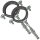 Rohrschellen aus Stahl verzinkt mit 2 Schrauben und Schallschutz - Set mit Stockschrauben und Dübel für Rohr-Aussen-Ø 75 - 80 mm 2 Stück